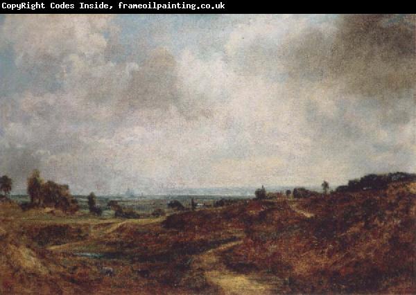 John Constable Hampstead Heath with London in the distance